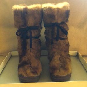 Bebe Rabbit fur boots made in Spain
